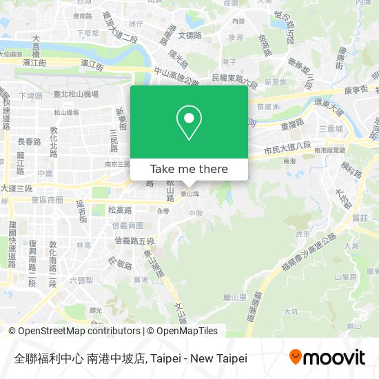 全聯福利中心 南港中坡店 map