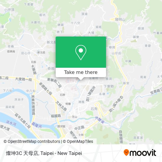 燦坤3C 天母店 map