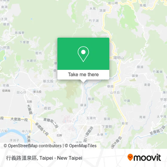 行義路溫泉區地圖