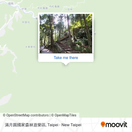滿月圓國家森林遊樂區地圖
