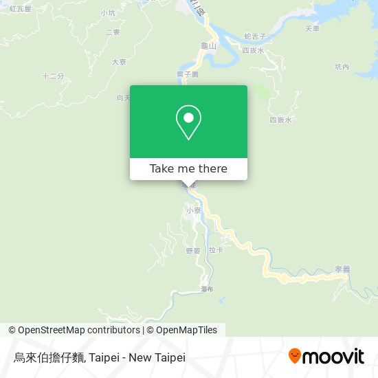 烏來伯擔仔麵地圖