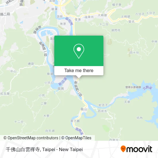 千佛山白雲禪寺地圖