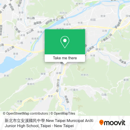 新北市立安溪國民中學 New Taipei Municipal AnXi Junior High School地圖