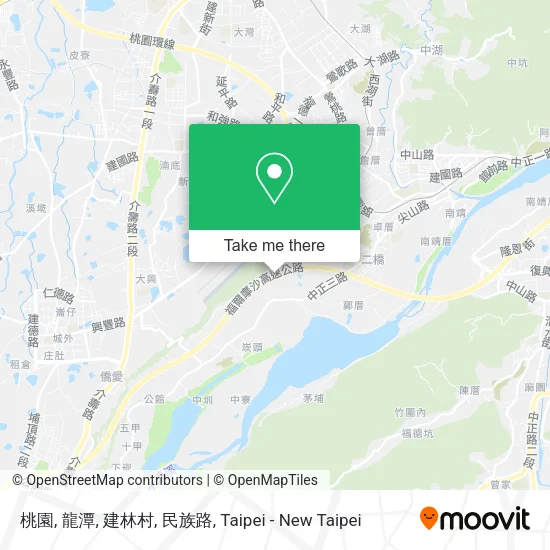 桃園, 龍潭, 建林村, 民族路地圖