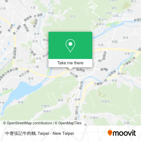 中壢張記牛肉麵地圖