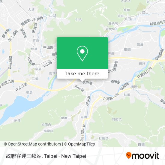 統聯客運三峽站 map