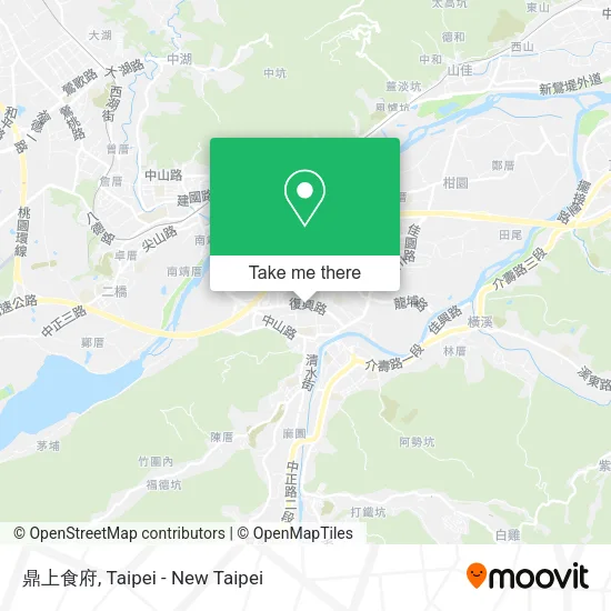 鼎上食府地圖