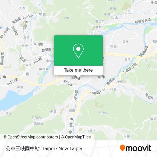 公車三峽國中站地圖