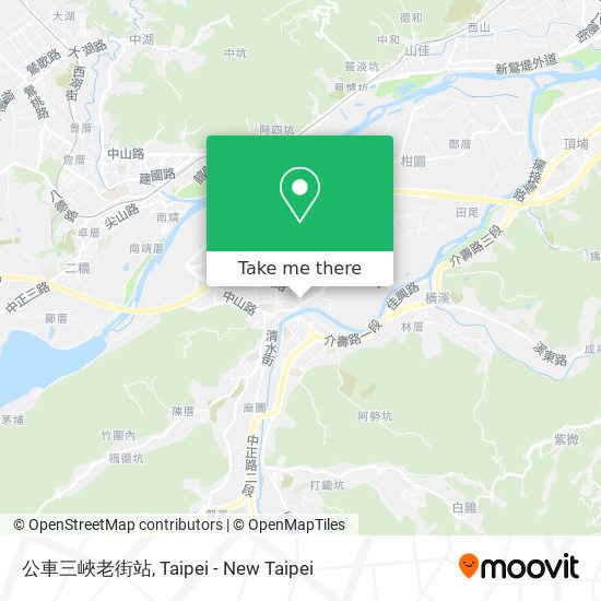 公車三峽老街站 map