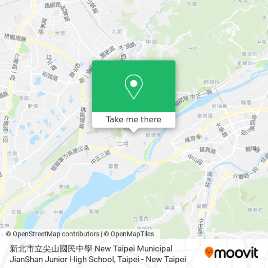 新北市立尖山國民中學  New Taipei Municipal JianShan Junior High School map