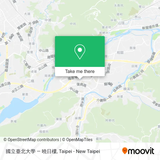 國立臺北大學 — 曉日樓地圖