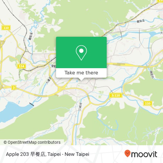 Apple 203 早餐店 map