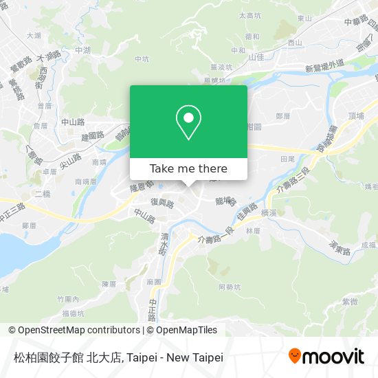 松柏園餃子館 北大店地圖