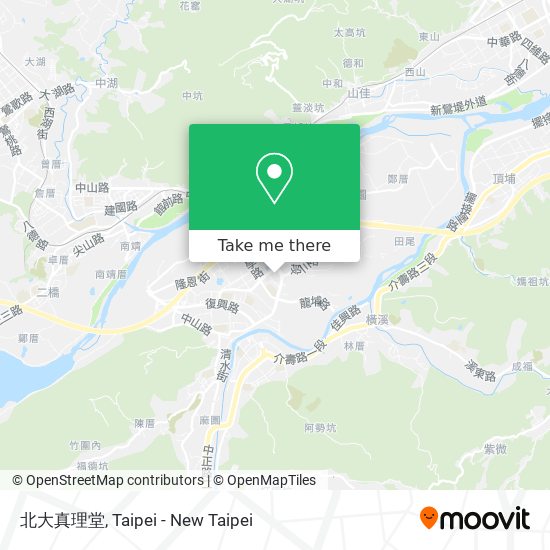 北大真理堂地圖