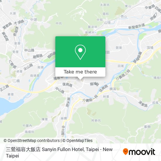 三鶯福容大飯店 Sanyin Fullon Hotel地圖