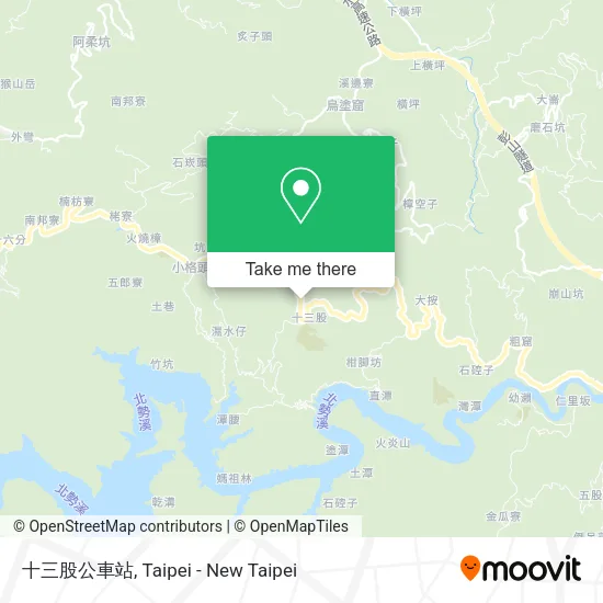 十三股公車站地圖