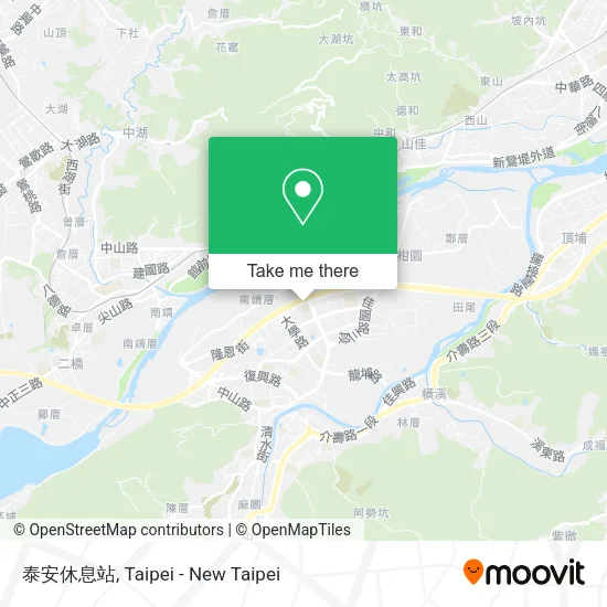 泰安休息站 map