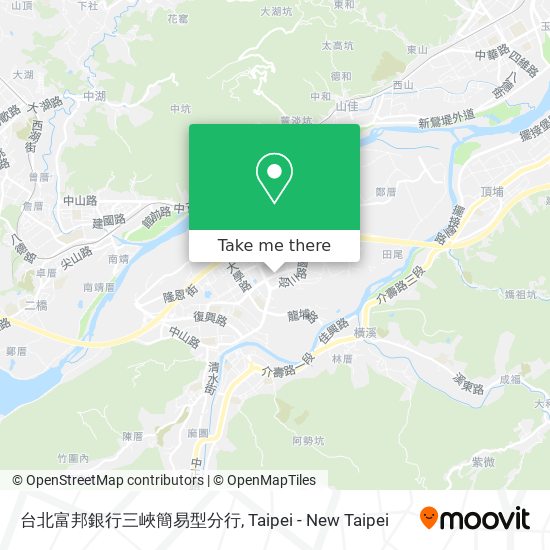 台北富邦銀行三峽簡易型分行 map