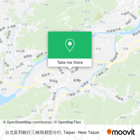 台北富邦銀行三峽簡易型分行地圖