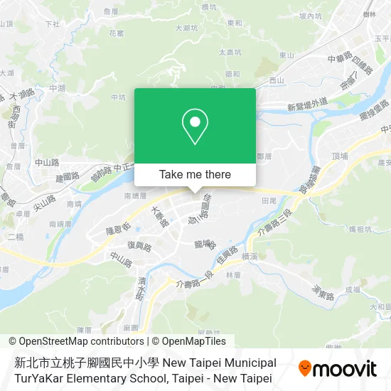 新北市立桃子腳國民中小學 New Taipei Municipal TurYaKar Elementary School map