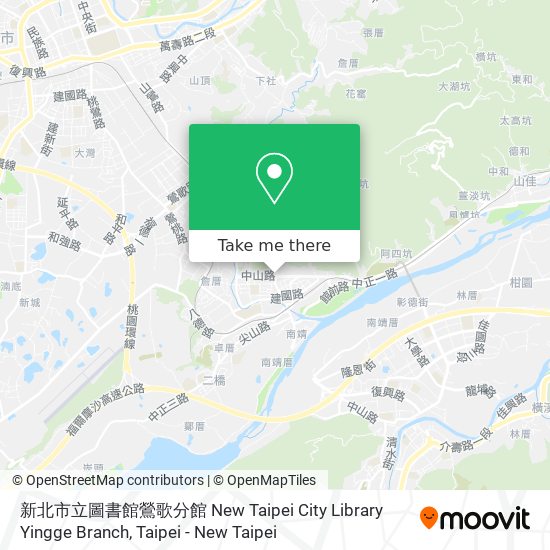 新北市立圖書館鶯歌分館 New Taipei City Library Yingge Branch map
