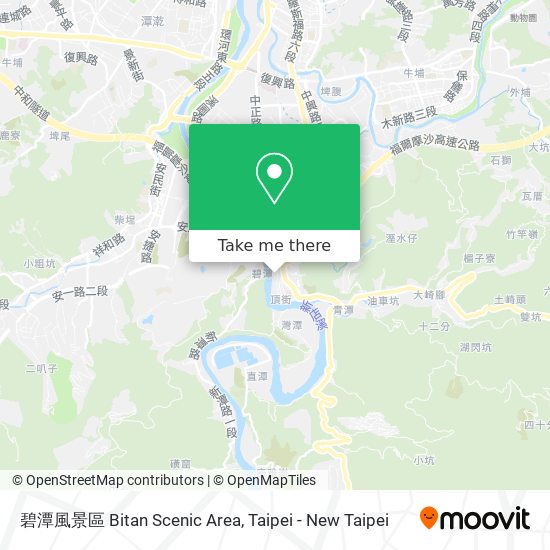 碧潭風景區 Bitan Scenic Area map