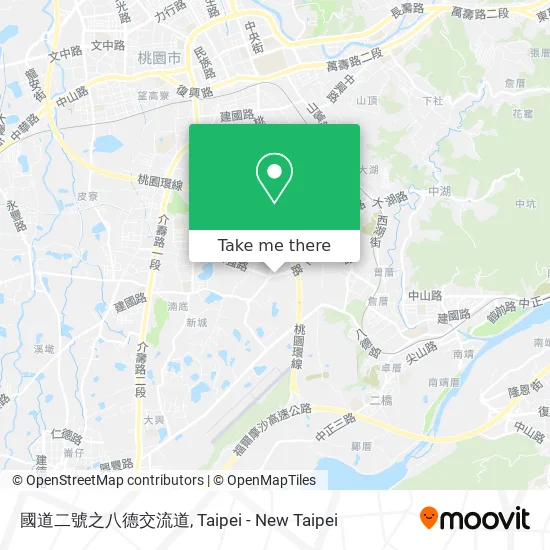 國道二號之八德交流道 map