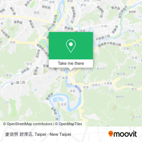麥當勞 碧潭店 map