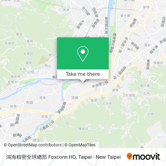 鴻海精密全球總部 Foxconn HQ map