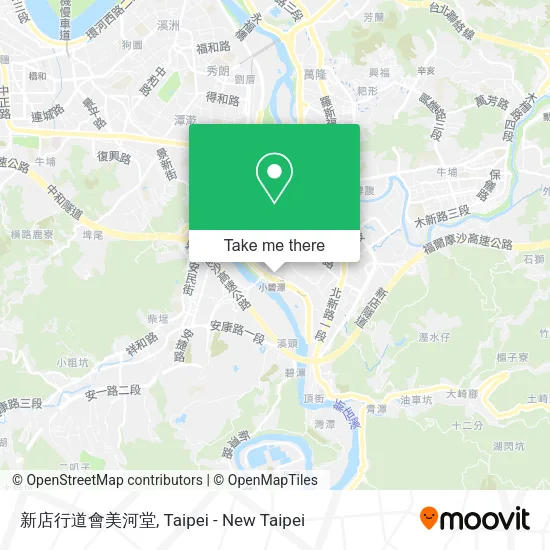 新店行道會美河堂地圖