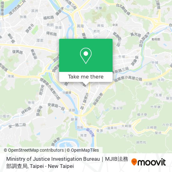 Ministry of Justice Investigation Bureau｜MJIB法務部調查局 map