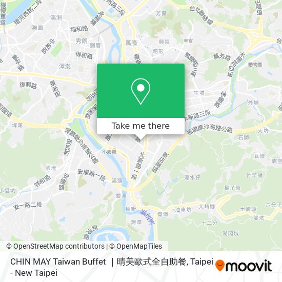 CHIN MAY Taiwan Buffet ｜晴美歐式全自助餐地圖