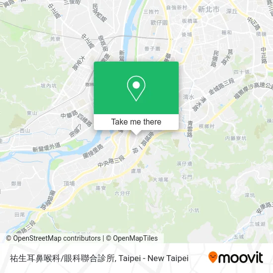 祐生耳鼻喉科/眼科聯合診所地圖
