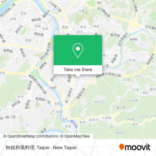 秋銘和風料理 map