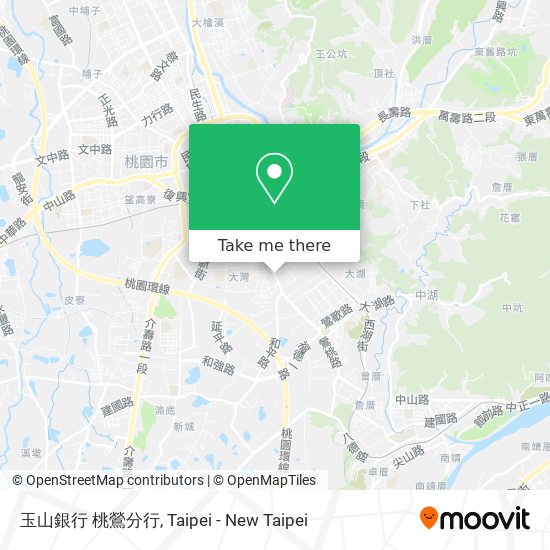 玉山銀行 桃鶯分行 map