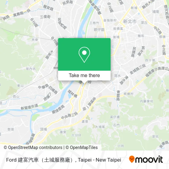Ford 建富汽車（土城服務廠）地圖