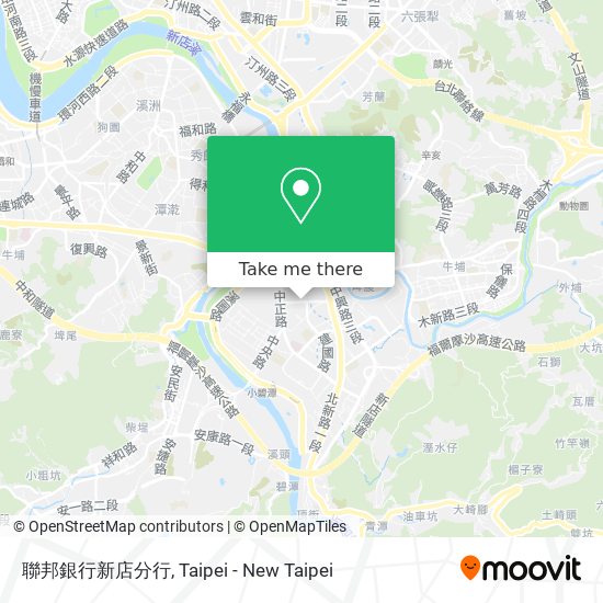 聯邦銀行新店分行 map