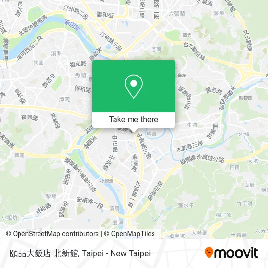 頤品大飯店 北新館地圖
