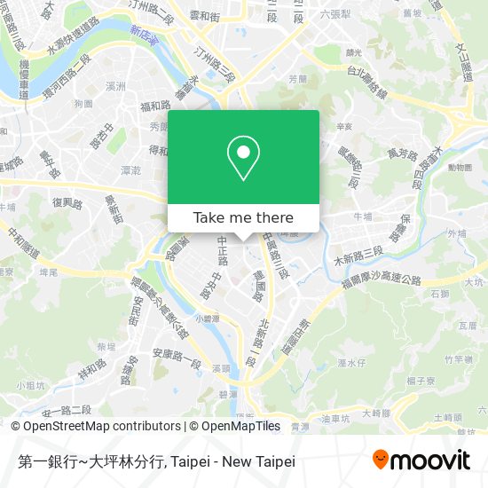 第一銀行~大坪林分行 map