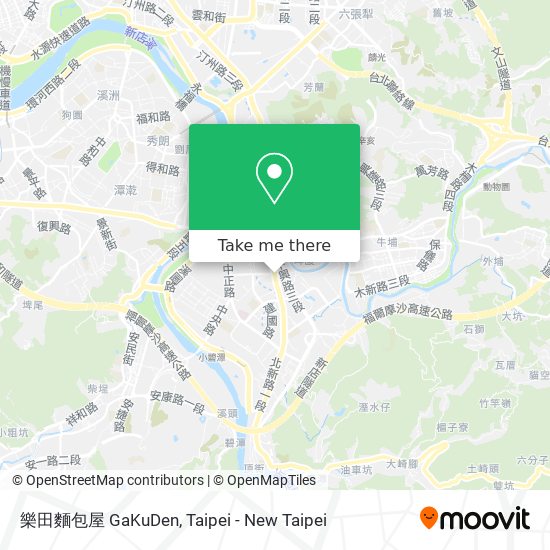 樂田麵包屋 GaKuDen map