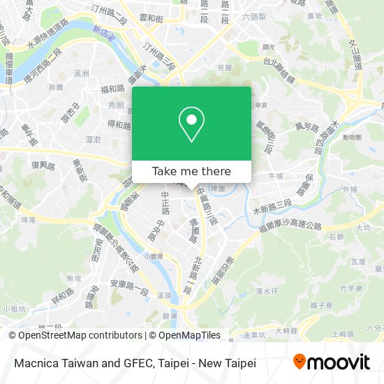 Macnica Taiwan and GFEC map