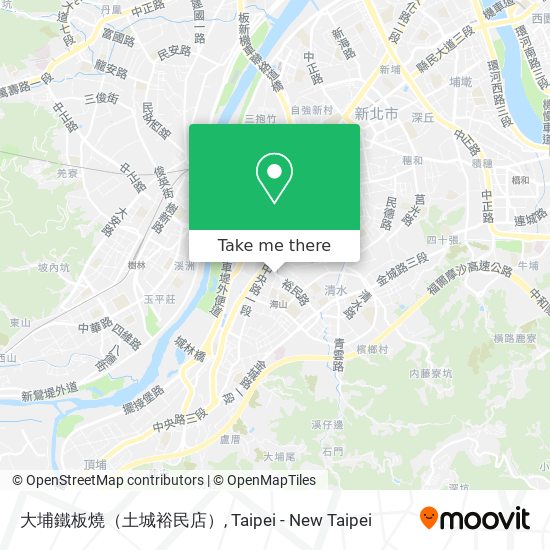 大埔鐵板燒（土城裕民店） map