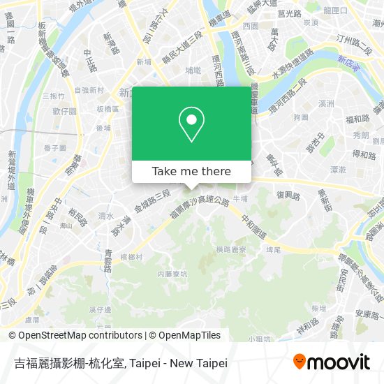 吉福麗攝影棚-梳化室地圖
