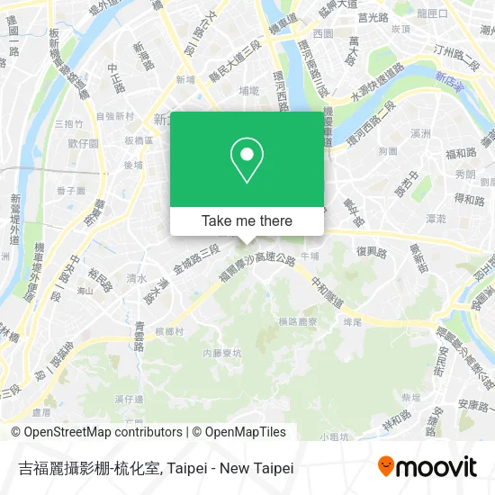 吉福麗攝影棚-梳化室地圖