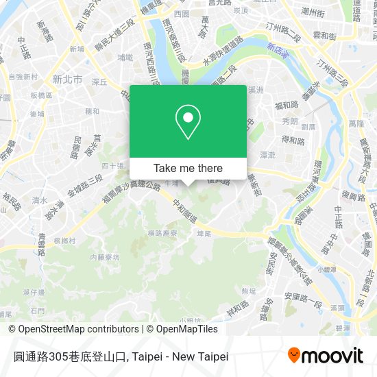 圓通路305巷底登山口 map