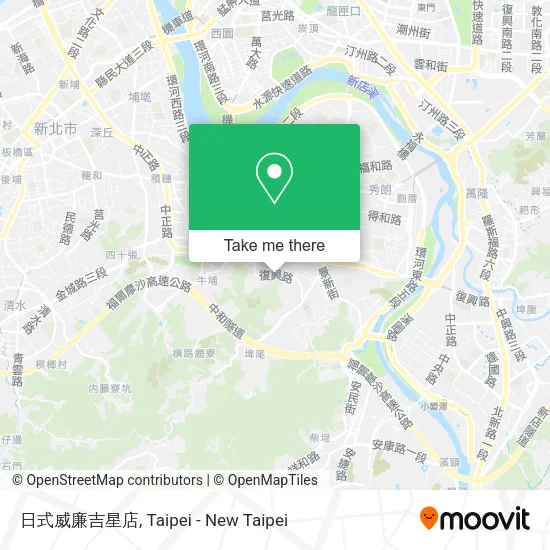 日式威廉吉星店地圖