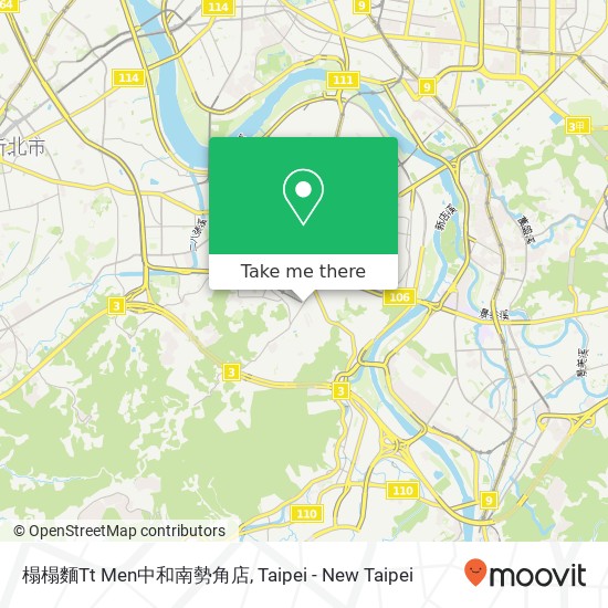 榻榻麵Tt Men中和南勢角店 map