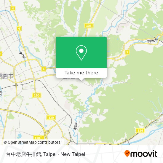 台中老店牛排館 map