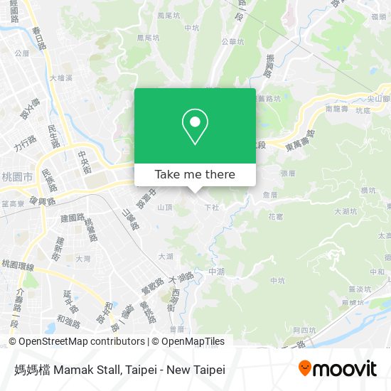 媽媽檔 Mamak Stall map