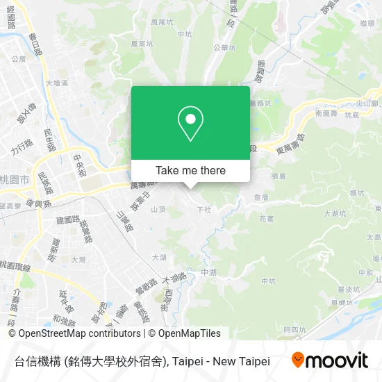 台信機構 (銘傳大學校外宿舍)地圖